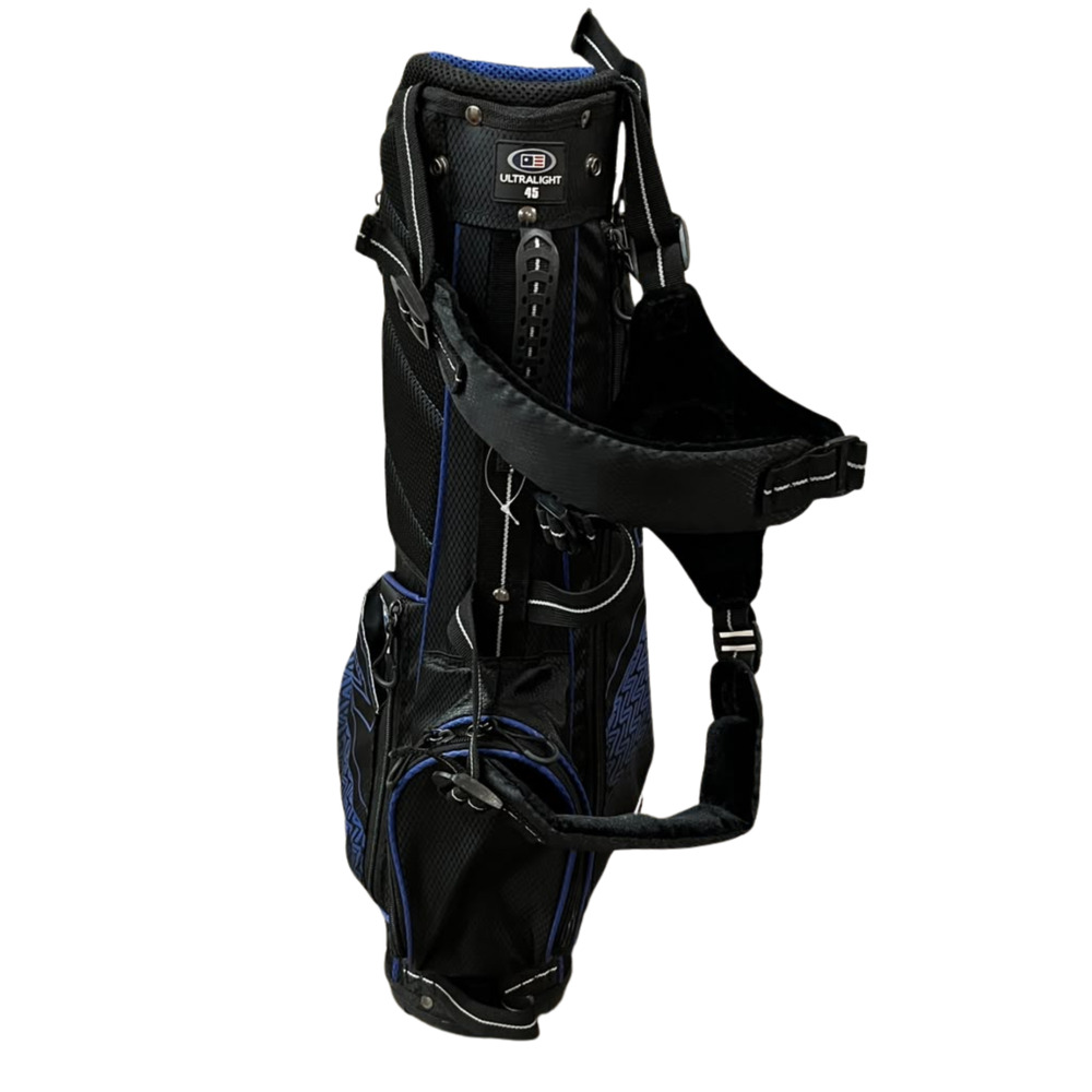 US Kids Golf UL7 Ultralight 45" 3-Way Stand Carry Bag Black/Blue Rain Hood Nice! - Picture 4 of 7